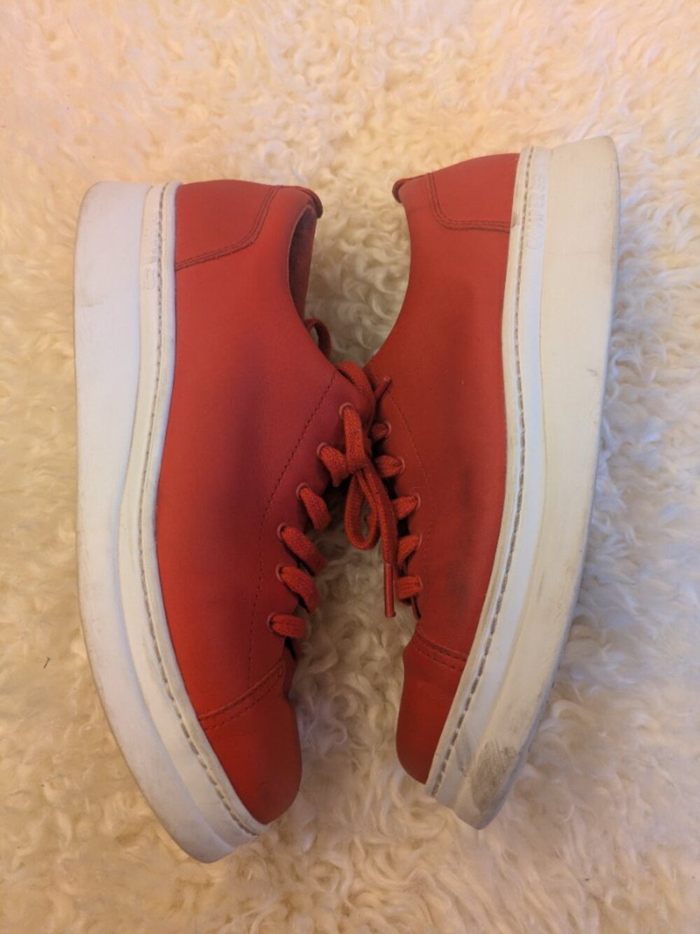 Red Leather Women's Camper Runners Size 8.5